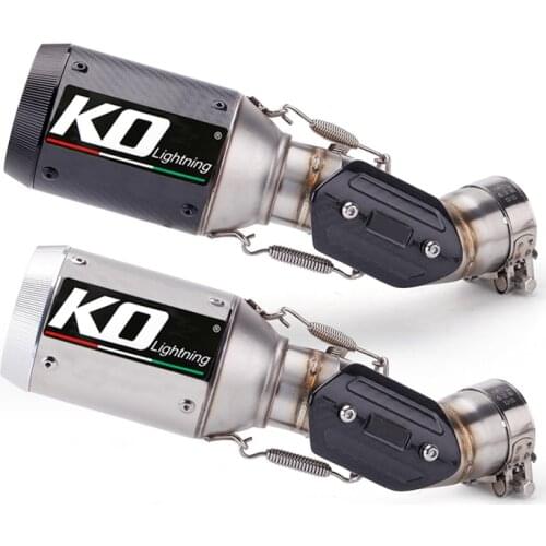 For Kawasaki Z900 Ninja 900 2017-2019 Exhaust Pipe Motorcycle Mid Link Tube Slip On 51mm Muffler Escape Carbon Fiber Heat Guard