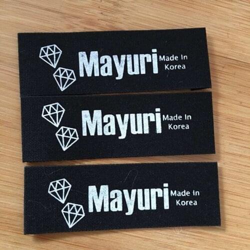 Customized (1000pcs/lot) ur design garment clothes tags Woven Labels custom clothing labels