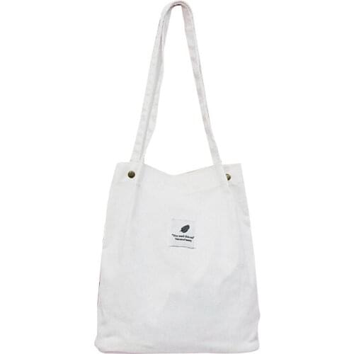 Women Ladies Corduroy Handbags Shoulder Bag Ladies Tote Purse Messenger