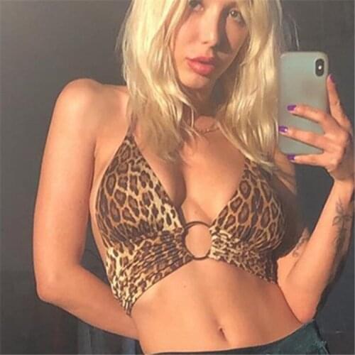 Womens fashion 2021 strap leopard-print shapewear with backless hoop