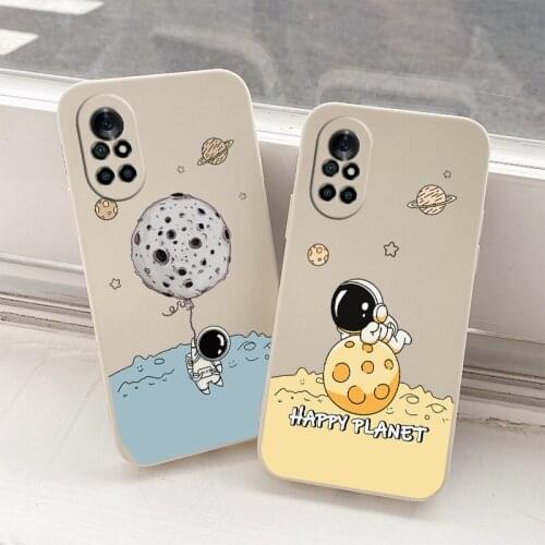 Lively Boy Liquid Silicone Soft Case For Huawei Nova 8 7 Pro SE 6 SE 5 Pro 5Z 5I 5Ipro 5T 4 4E Shockproof Phone Cover