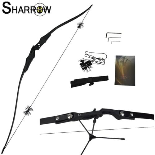 1set 62 inch Archery Recurve Bow 20-50lbs Aluminum Alloy 17Inch Handle Hunting Takedown Longbow for Outdoor Shooting Accessories