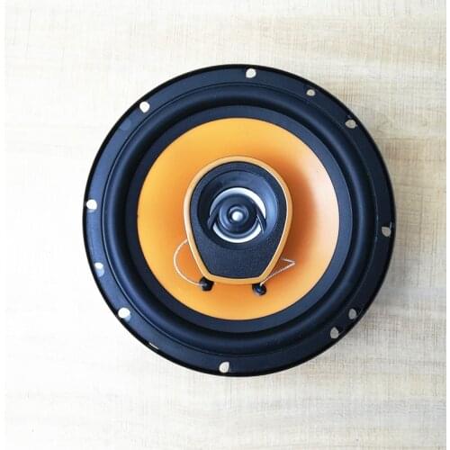 1pc 2 way 6'' inch Car Coaxial 150 W 4 Ohm Round Speaker Rubber Edge Injection Cone Music Player Universal 6.5 inch