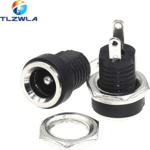 1000PCS DC-022B 3A12V For DC Power Supply Jack Socket Female Panel Mount Connector 5.5mmx2.1mm 5.5mm*2.5mm DC022B Connector