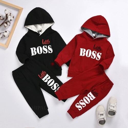 2PCS Boys Outfits Baby Boy Clothes For Kids Clothing Toddler Child Jogging Garcon Casual Sports Suit Children Kid Suits