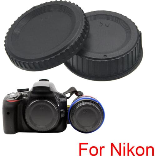 2 in 1 High Quality Rear Lens Cap+Camera Body Cover Cap for Nikon F Mount D500 D750 D3100 D3300 D3400 D5500 D5300 D7100 D7200