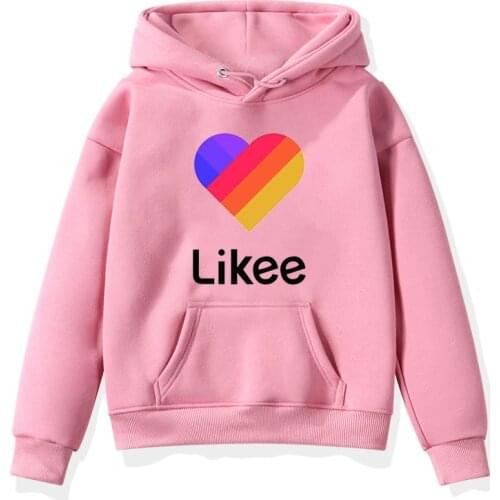2020 Kids Pullover Likee Video App Sweatshirt Childrens Clothing Baby Boys Girls Hoodie Casual Tops with Hood Students Hoodies
