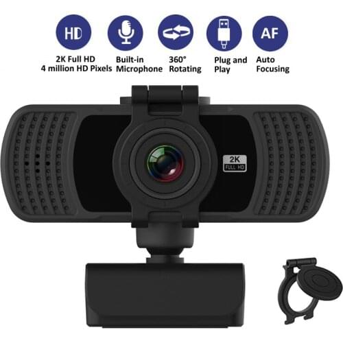 2021 New product HD 1080P webcam 2K computer PC network USB camera with camera, used for real-time video teleconference work