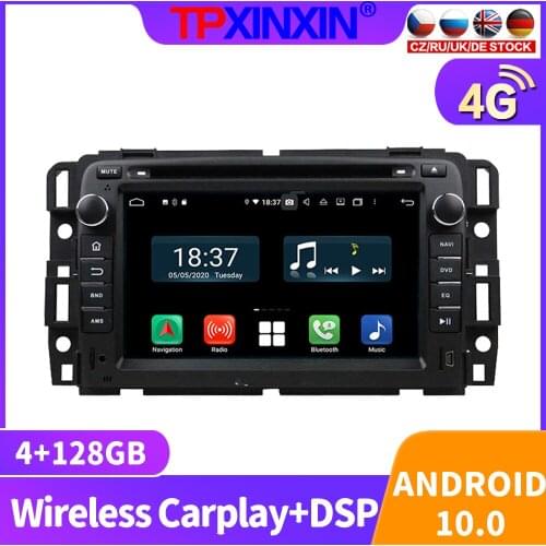 128GB Android 10.0 Car Radio For GMC Yukon 2007 - 2012 Multimedia Video Recorder Player Navigation GPS Accessories Auto 2din DVD