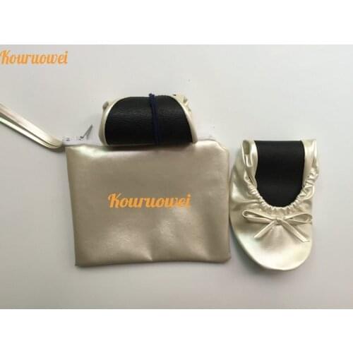 Free shipping! Wedding good gift vending machine silver foldable ballet flats wholesale online
