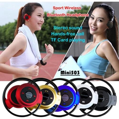 Wireless Bluetooth Earphones Stereo Sound HI-FI Music Headset MP3 Player Sports Headphones with Mic For Sansung Iphone LG