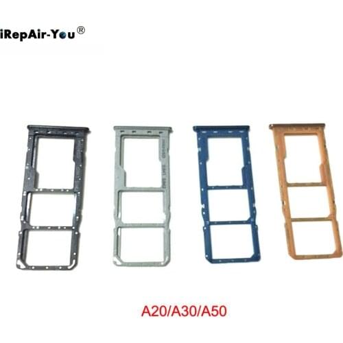 Sim Tray Holder For Samsung Galaxy A40 A10 A20 A30 A205 A30 A305F A50 A505F A20S A21S A21 A60 A70 SIM Card Tray Slot Repair Part
