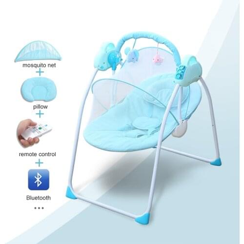 Electric Swing Baby Rocking Chair Comfort Sleeping Basket Baby Recliner Cradle Bed 0-18month