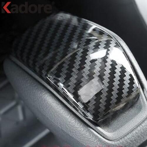 For Toyota Highlander Hybrid 2021 2022 ABS Carbon Fiber Car Gear Shift Knob Head Cover Trim Interior Accessories Car Sticker