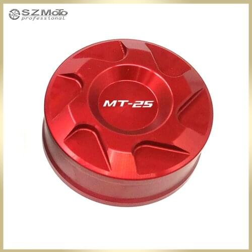 For YAMAHA MT-25 MT 25 MT25 2015-2018 2017 Rear Brake Reservoir Cover Motorcycle Master Cylinder Oil Fluid Cap With Logo