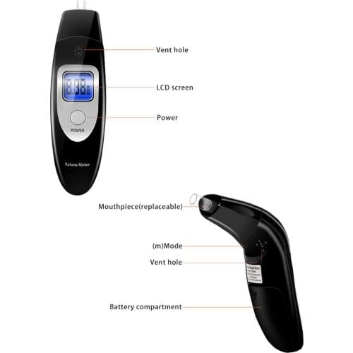 EEK-Brand Portable Ketone Meter Breathalyzer Acetone Breath Tester