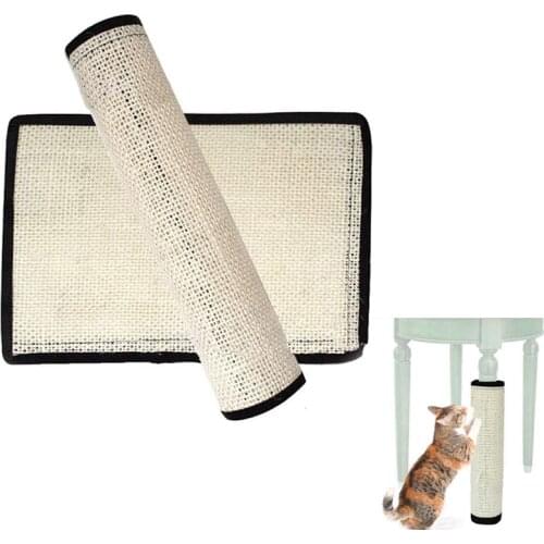 Cat Kitten Scratch Board Pad Natural Sisal Toy Sofa Furniture Protector Cat Claw Care Scratch Pad for Cats Protect Furniture