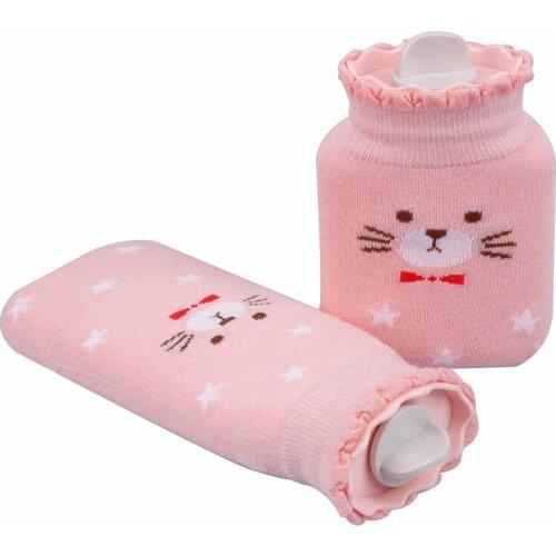 Creative Silicone Microwave Heating Pocket Hand Warmer Hot Water Bag Portable Winter Warm Water Bottle With Cover Gift Box