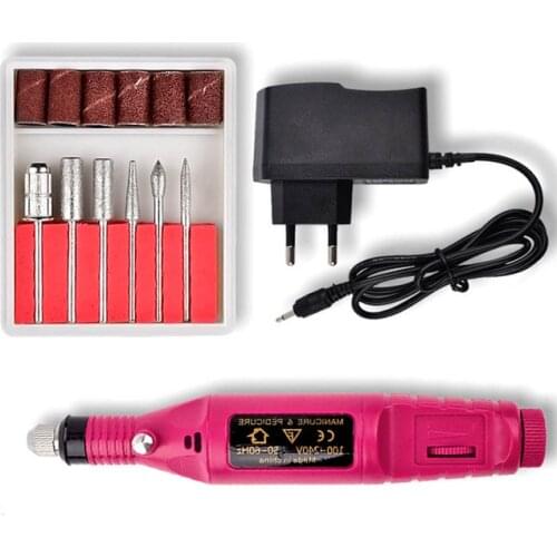 1 Set 20000RPM Professional Electric Nail Drill Machine Kit Mill Cutter Pedicure Nail File Manicure Machine Nail Art Tools