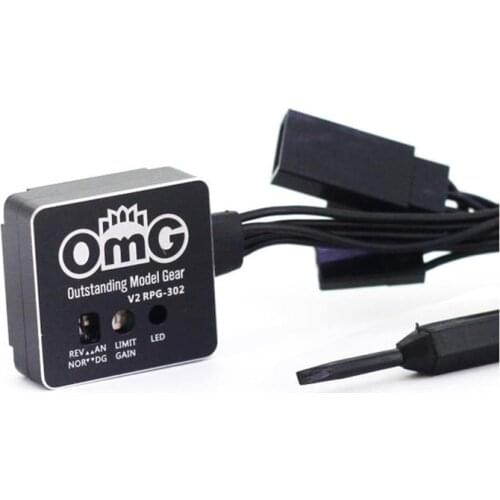 OmG Metal Gyroscope With Digital / analog Mode Remote Control Rear Drive Car Gyroscope For Rc Drift Car Accessories