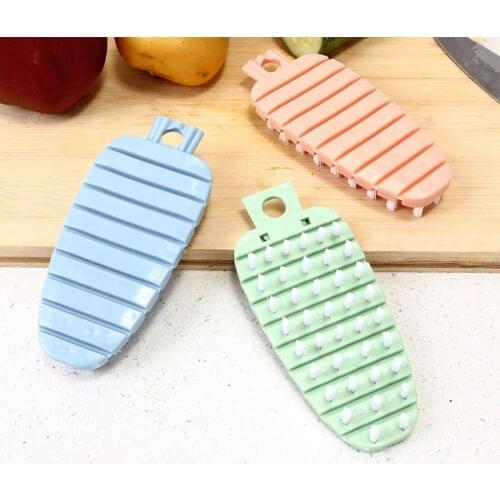1PC Cooking Concepts Kitchen Cute Radish Shape Fruit And Vegetable Potato Brush Veggie Scrubber Cleaning Tools OK 0795
