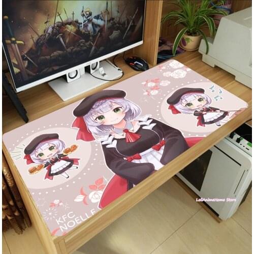 Anime Game Genshin Impact Noelle Cute Large Mouse Pad Gaming Computer Desktop Keyboard Mat Anti-Slip Playmat Otaku Cosplay Gift