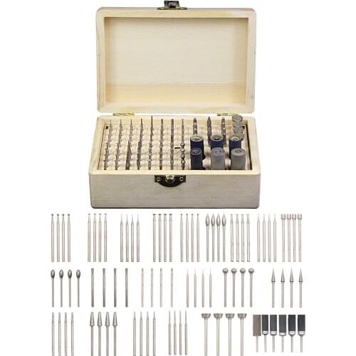 86pcs Rotary Tool Kit Diamond Burr Bits Drill Polishing for Sanding Polishing Cutting Carving Wood Stone Jewelry Glass Ceramic