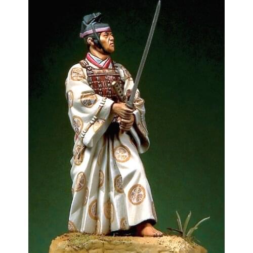 1/32 Scale Unpainted Resin Figure Duelling Samurai Warrior collection figure