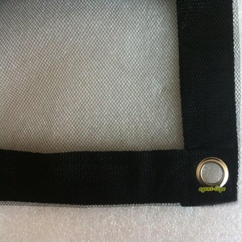 3.6x3.6m 12'x12' 12x12 Single-layer Black Gauze Net Cloth Scrim Butterfly & Panel Reflector Fabrics for Light Weakening