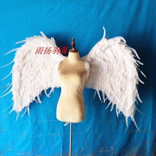 Wedding Shooting Props Cosplay Photography Game Costume Cartoon Feather Angel Wings for Fashion Show Displays T-stage Props