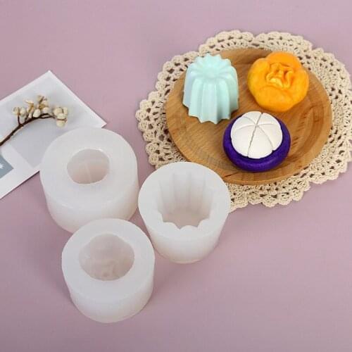 Mangosteen Kluli Persimmon Candle Silicone Mold Simulation Food Fruit Mold Candle Making Soft and Easy To Demold