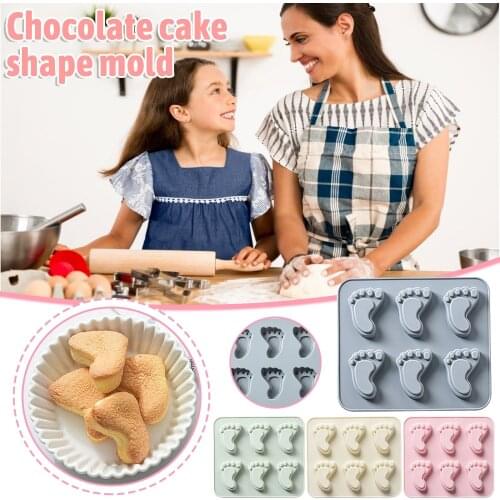 Foot Shaped Silicone Cake Mold Cake Decorating Tool Silicone Cake Mold Muffin Chocolate Cookie Baking Mould Ice Cream Mould