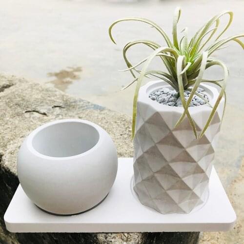 Silicone Molds for Concrete Planter Round Pen Holder Concrete Flower Pot Mould Geometry Vase Cement Mold