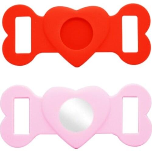 Silicone Protective Case for Apple Aitags GPS Finder Dog Cat Collar Loop For Airtag Tracker Cover