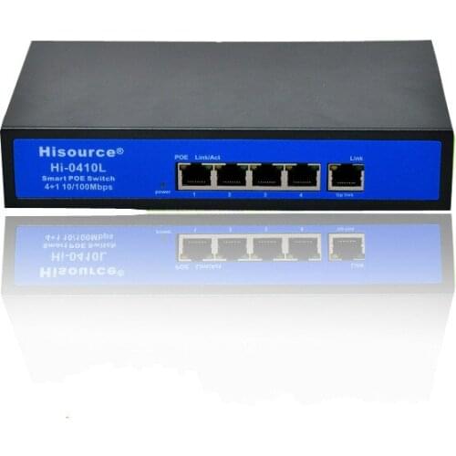 Standard 5-port POE switch 4-port POE power supply network switch poe Stackable 10/100Mbps Ethernet