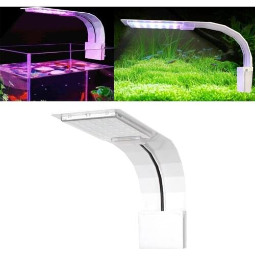 LED Aquarium Light, Fishing Tank Lamp, Clip on Fishing Tank Lighting Color with White & Blue, for Fishing Tanks Decoration