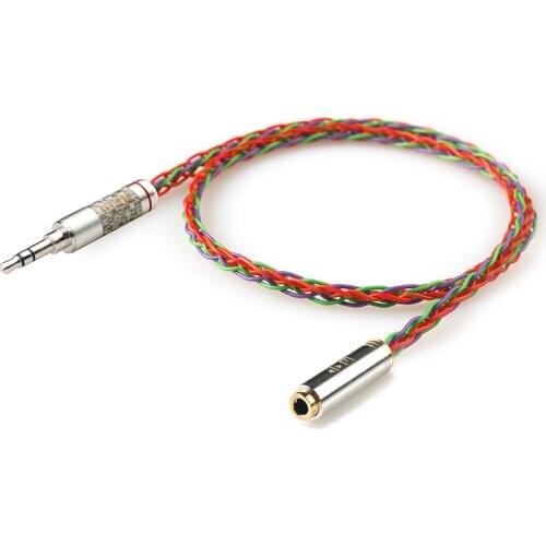Xiao Fan Handmade A9Mk2 Extension Line IE800 Upgrade Line 3.5mm Male to 2.5 Female Headset Extension Line 4.4 mm Balance Line