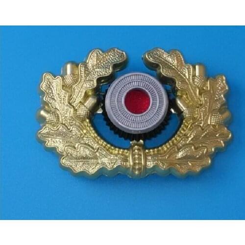 WWII WW2 GERMAN ARMY PANZER UNIFORM WREATH COCKADE VISOR Military CAP BADGE