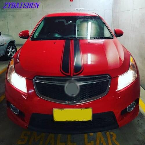 Universal 130cm x 24cm Car Hood Scratched Stickers Engine Cover Styling Reflective Decal Stripe Vinyl DIY Decoration