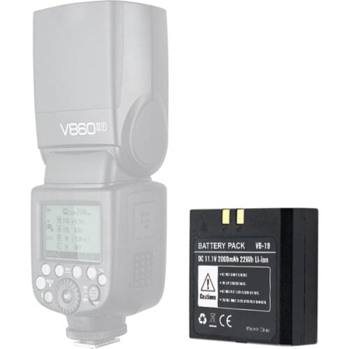 VB19 VS VB18 VB-18 2000mAh 22Wh Lithium-ion Li-ion Battery for Ving V850 V860IIC V860IIN V860II Flash Speedlite VB-18 Battery