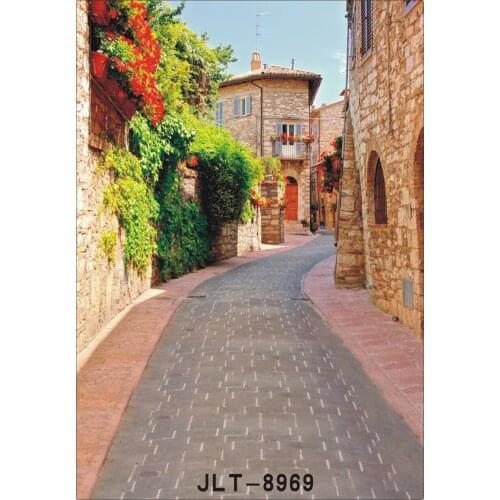 Background for Photos Vinyl Cloth Photography Backdrops Props for Photo Studio Ancient Town Alley Photocall for Wedding Children