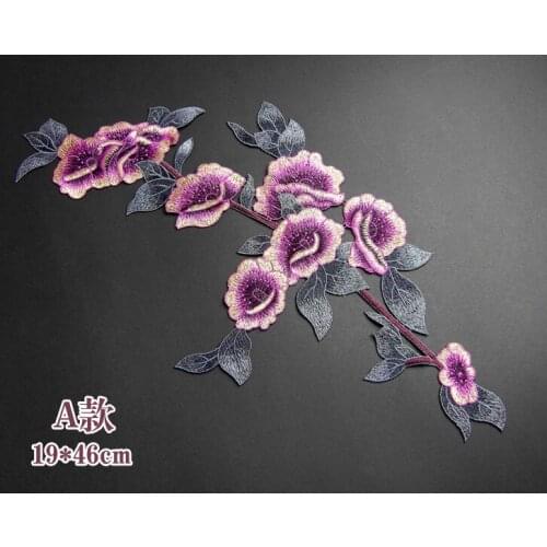 Embroidery large size patches, diy clothing decorative patch ,clothing accessories