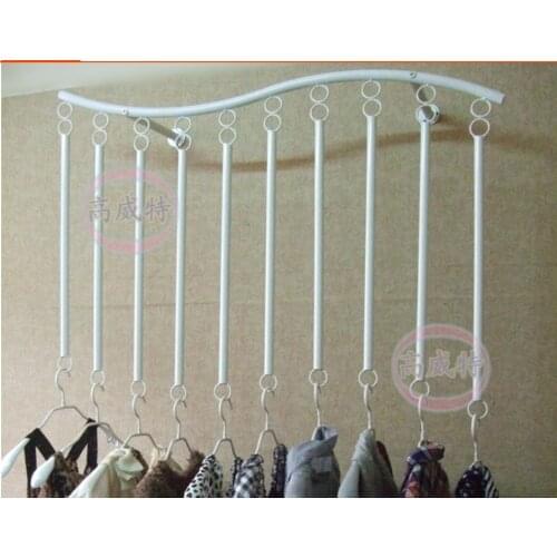 High quality clothing racks display wall derrick hanger long rings shelves