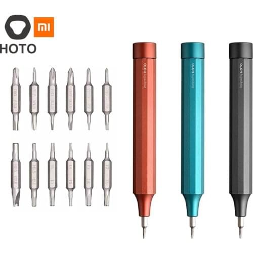 Xiaomi HOTO 24in1 Precision Screwdriver Magnetic Bit Portable 24 Models of Steel Bits Hand Repair Tools Screwdriver Set