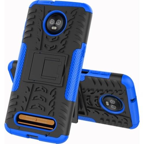 For Motorola One power P30 Note Z3 Play Cover Case Armor Silicone Rugged Hard Plastic Case For Motorola Z3 Play With Holder