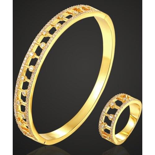 Zlxgirl jewelry women size shape music letter wedding bangle with ring jewelry sets cubic zircon micro pave setting bracelet