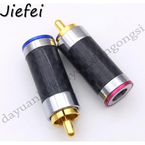 10PCS high quality COPPER RCA Male Plug Audio Video Cable Adapter Solder New