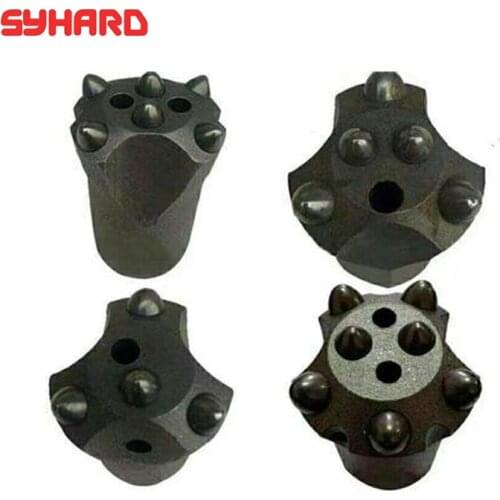 2pcs/lot cold compression rock drill bit 4/5/6 buttom The ball tooth rock drill 32 34 36 38 40 42