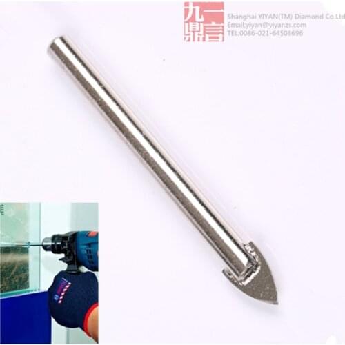 2pcs/lot carbide drills tile glass china drill bits 12mm/0.48 inch spade drill bit Free China Post Air Mail