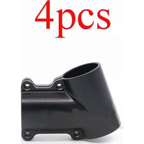 4 Uds. Aleación de aluminio D20mm a 20mm trípode Tee Tilt 20 grados de tres vías Tee Junta tubo de carbono adaptador conector fi